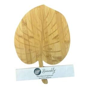 Beachly Monstera Engraved Bamboo Board
